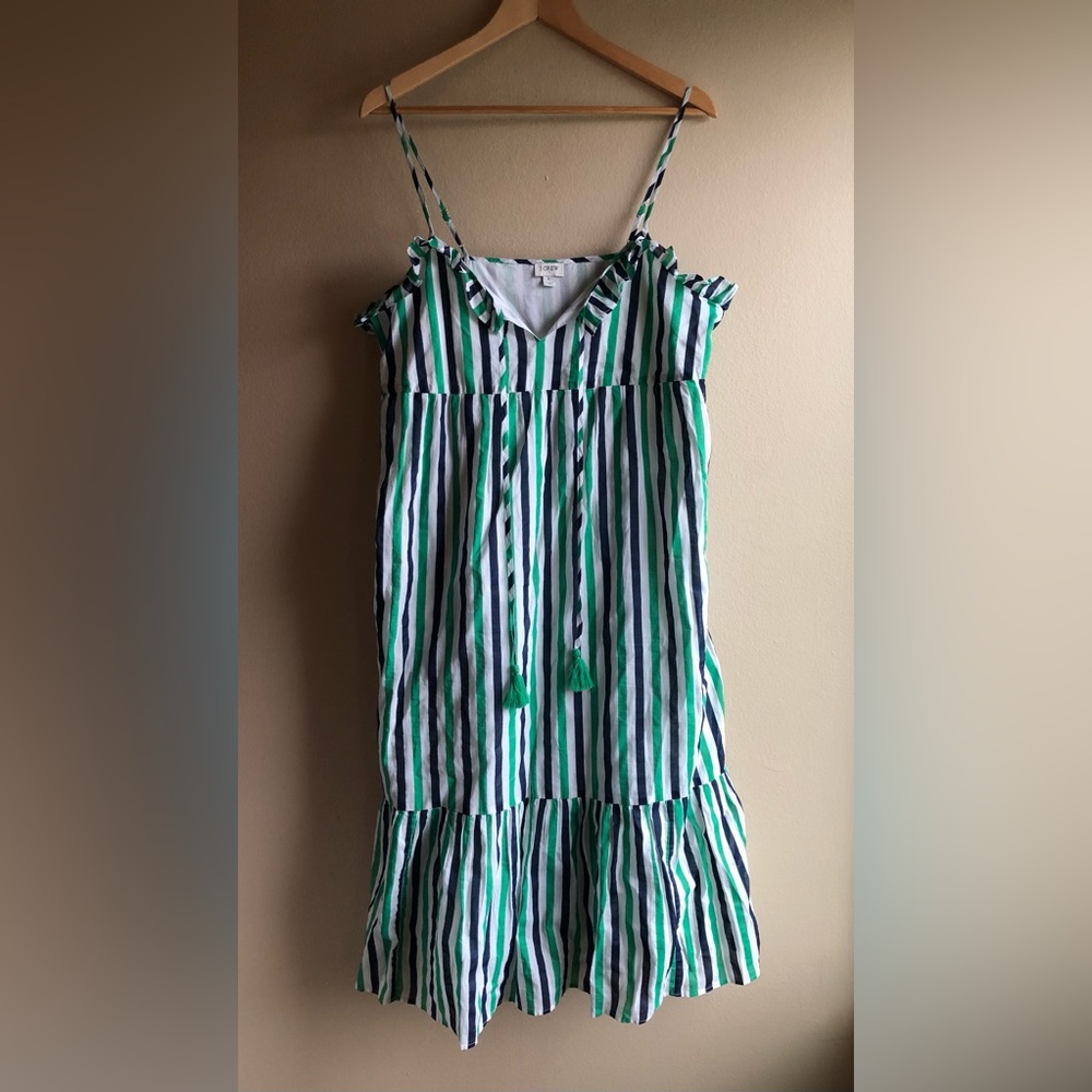 J.Crew Women’s Maxi Stripped Sleeveless Dress Size L